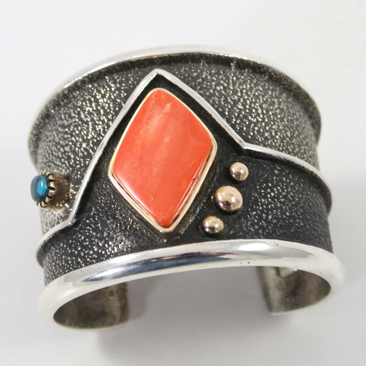 Coral and Turquoise Cuff by Edison Cummings - Garland's