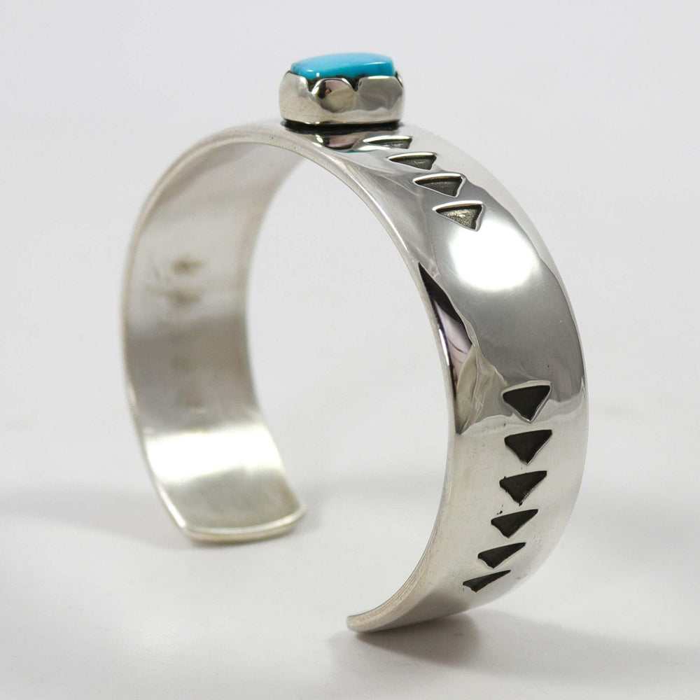 Kingman Turquoise Cuff by Waddie Crazyhorse - Garland's