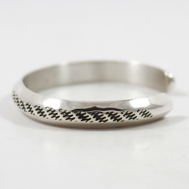 Stamped Silver Cuff by Waddie Crazyhorse - Garland's