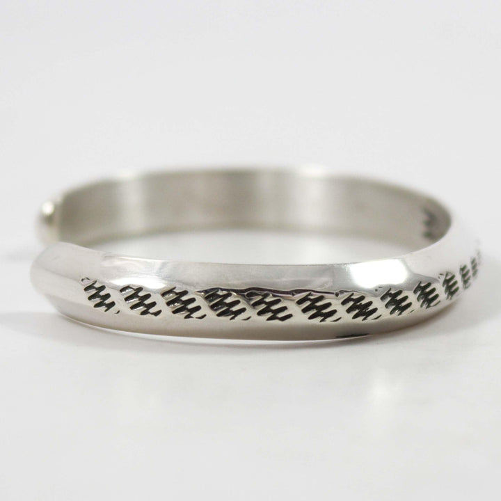 Stamped Silver Cuff by Waddie Crazyhorse - Garland's