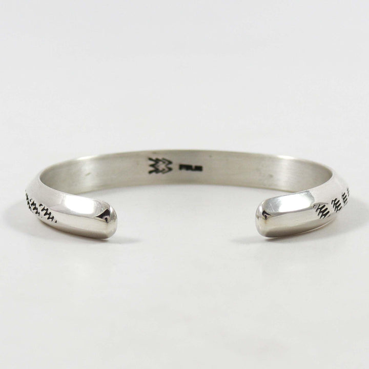 Stamped Silver Cuff by Waddie Crazyhorse - Garland's