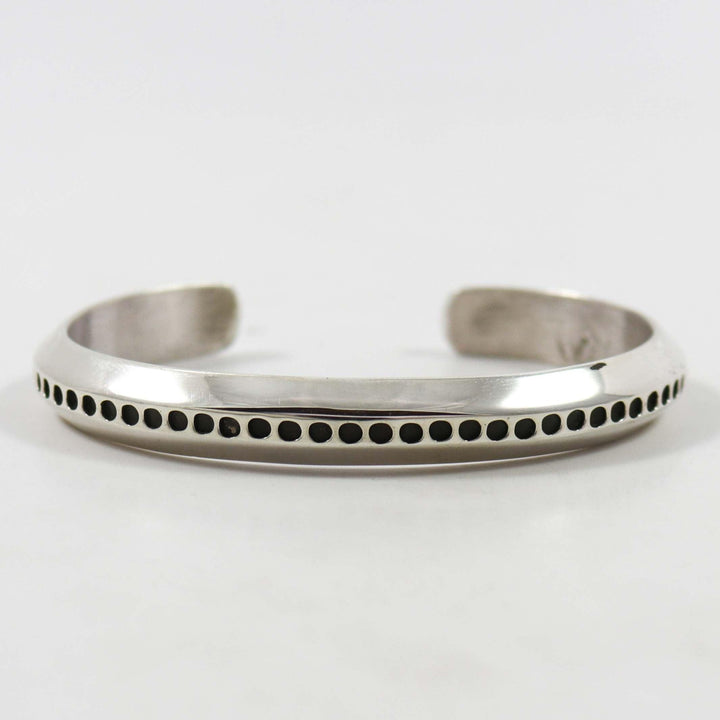 Stamped Silver Cuff by Waddie Crazyhorse - Garland's