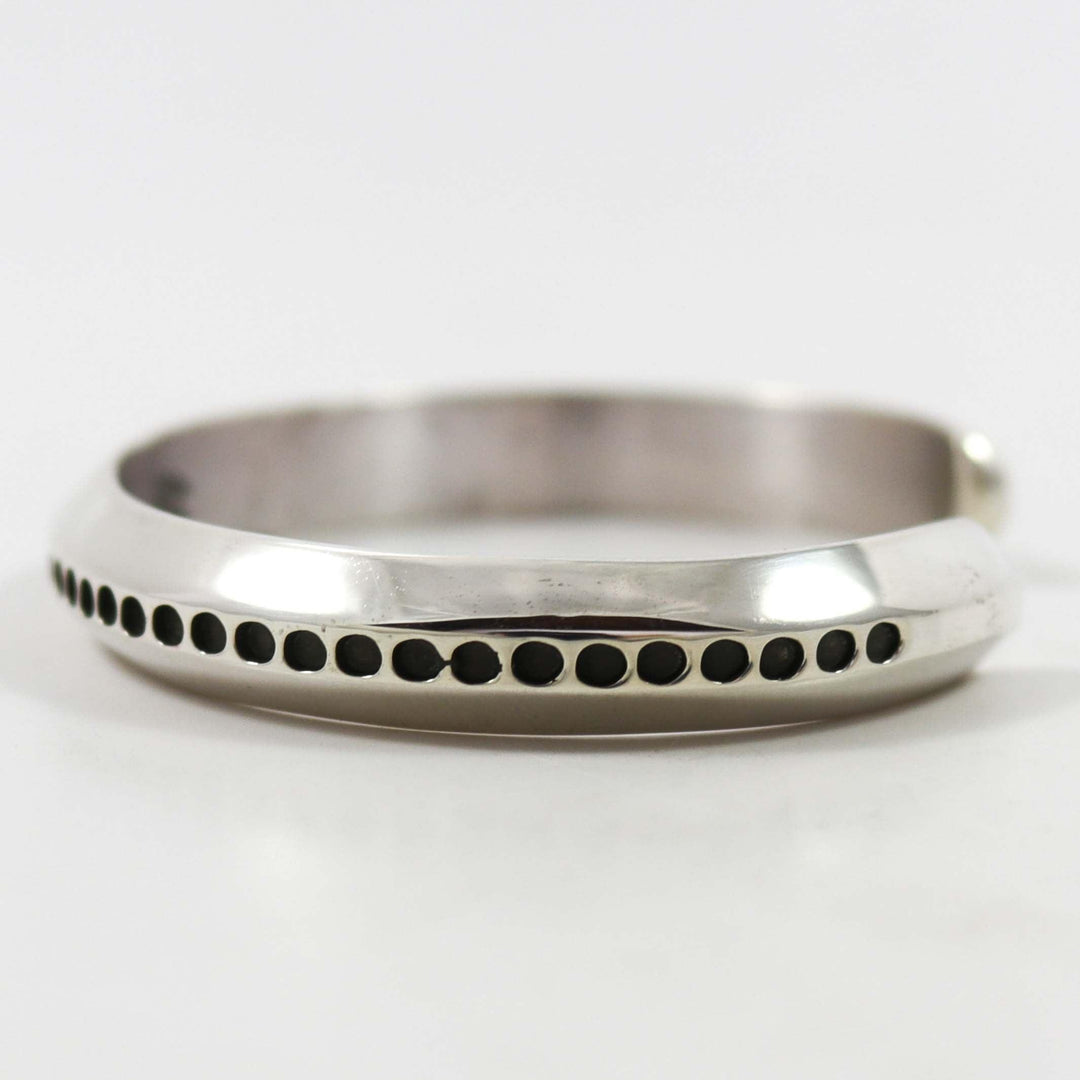 Stamped Silver Cuff by Waddie Crazyhorse - Garland's