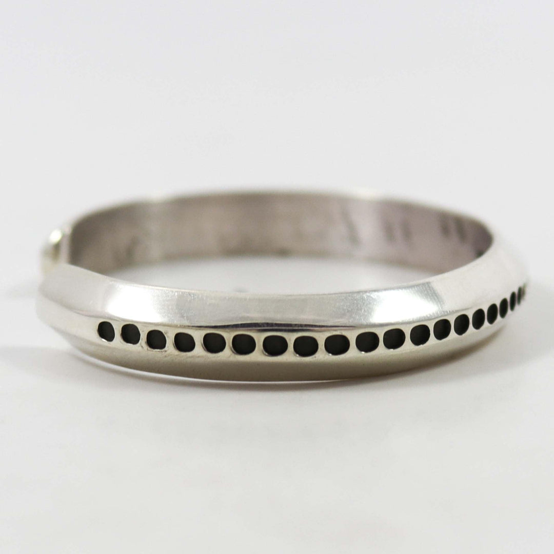 Stamped Silver Cuff by Waddie Crazyhorse - Garland's