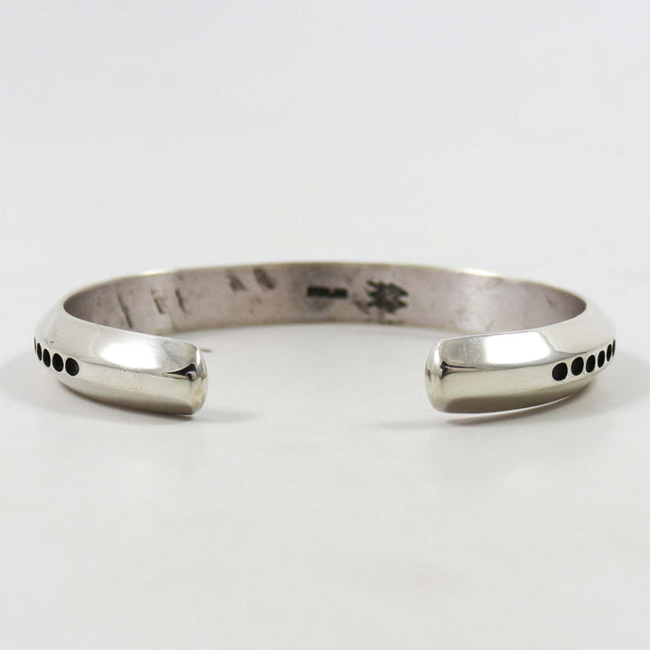 Stamped Silver Cuff by Waddie Crazyhorse - Garland's