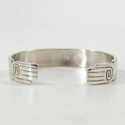 Gold on Silver Bear Cuff