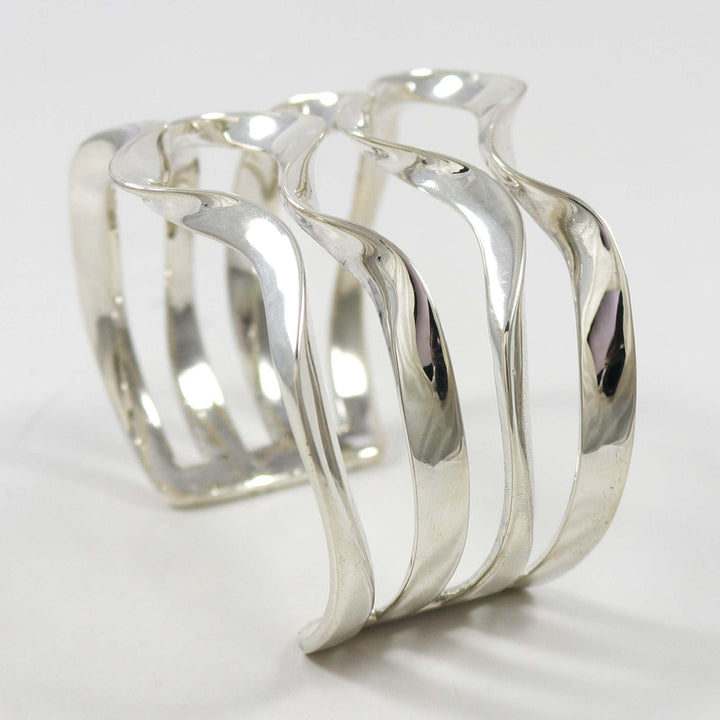 Silver Wave Cuff