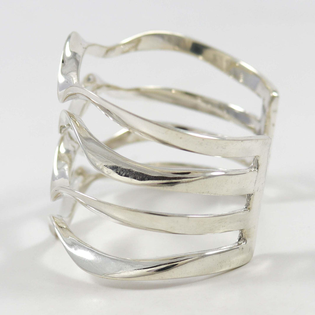 Silver Wave Cuff