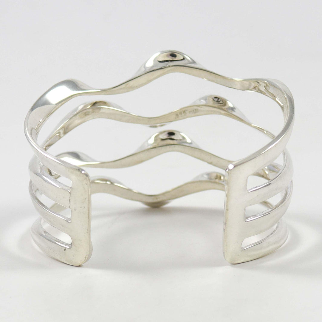 Silver Wave Cuff