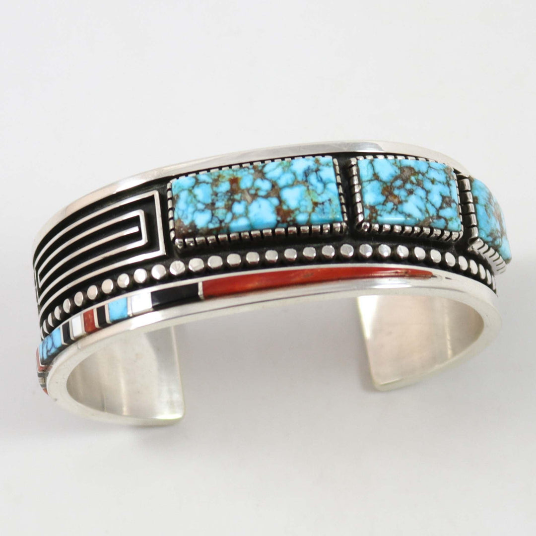 Multi-Stone Inlay Cuff