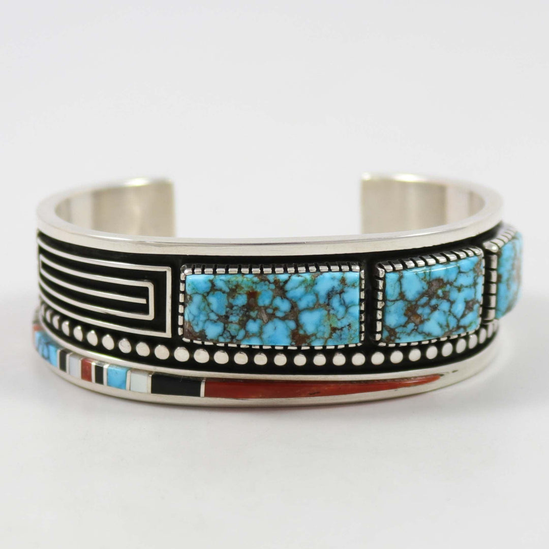 Multi-Stone Inlay Cuff