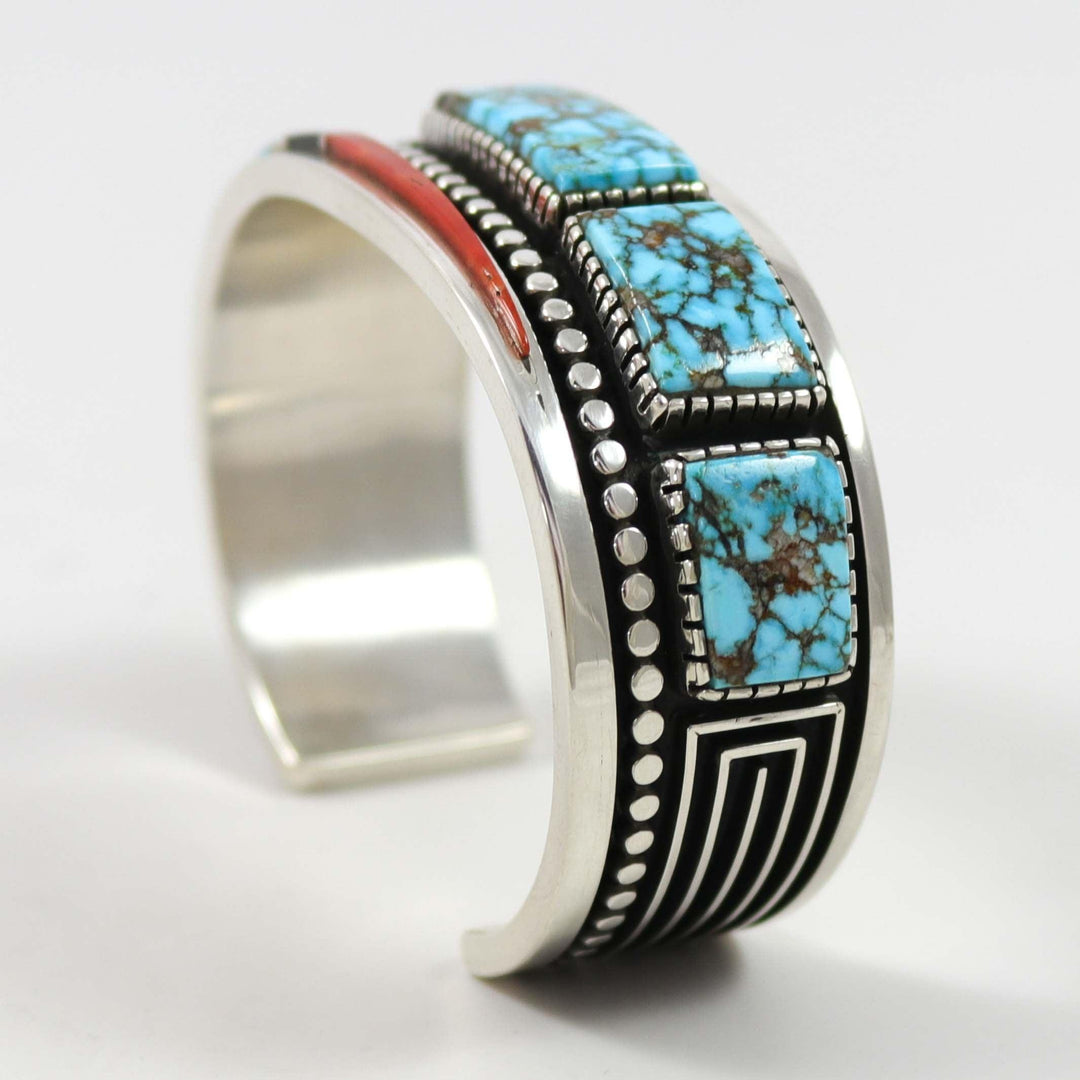 Multi-Stone Inlay Cuff by Albert Nells - Garland's