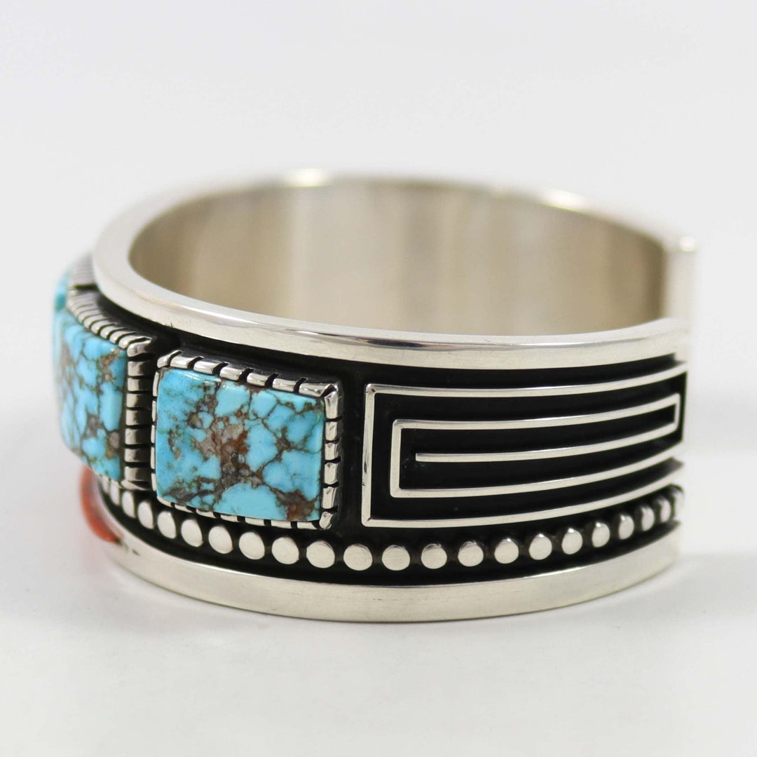 Multi-Stone Inlay Cuff by Albert Nells - Garland's