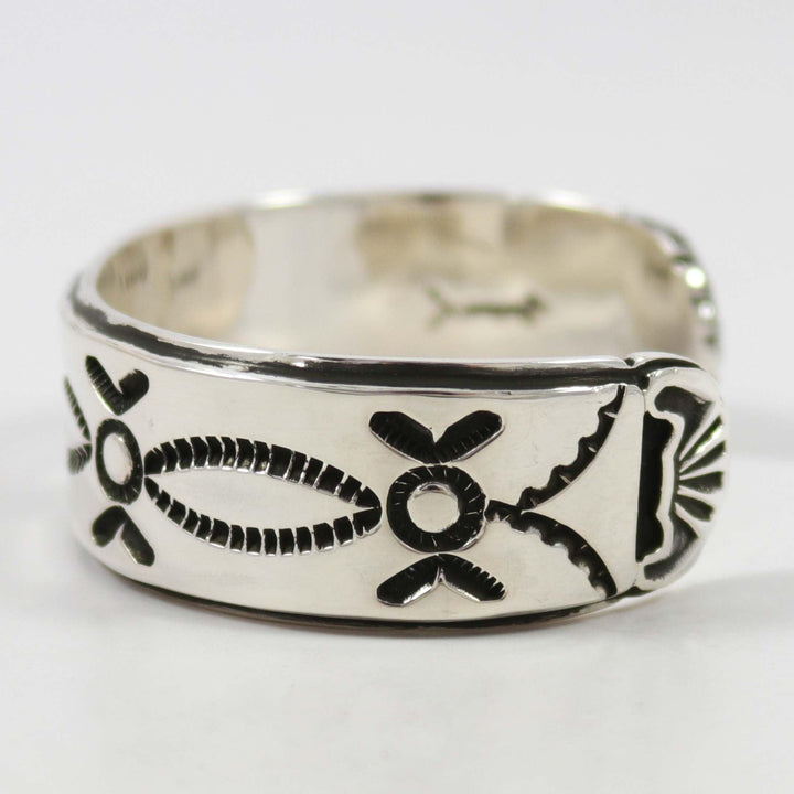 Stamped Silver Cuff by Tommy Jackson - Garland's