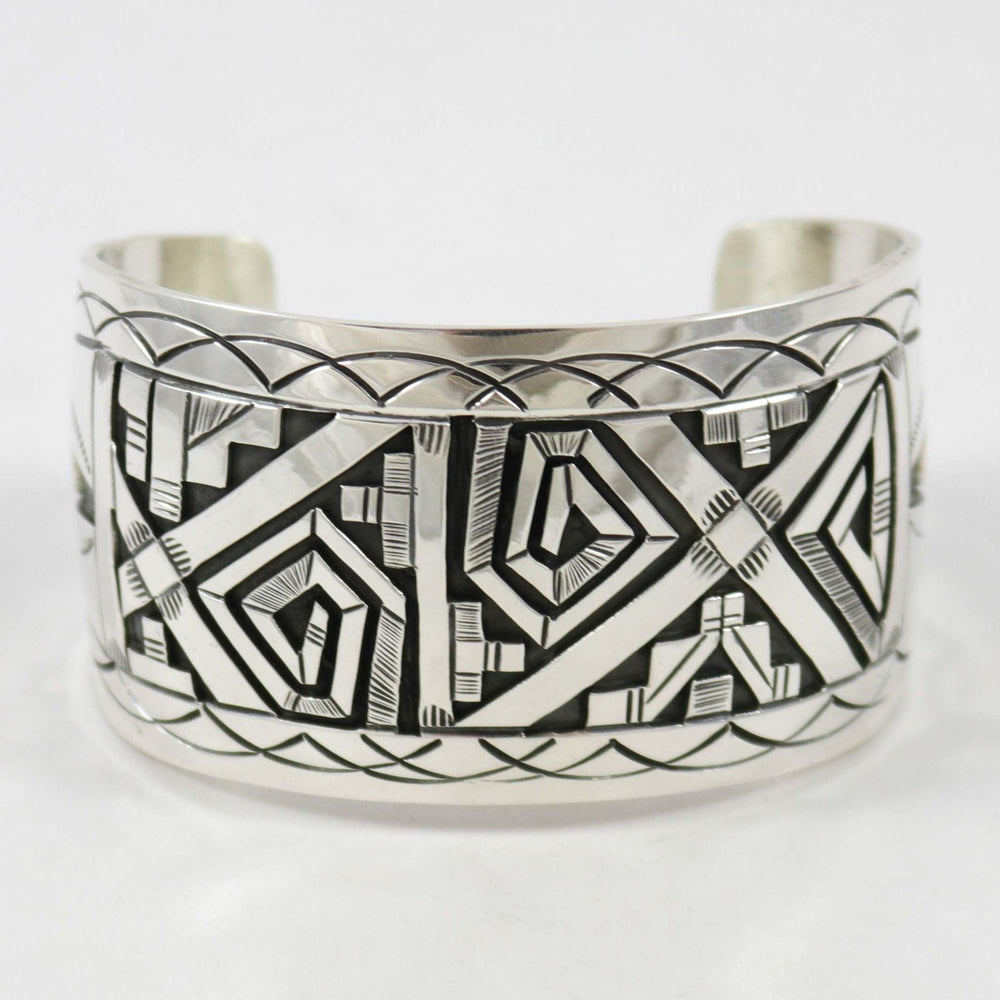 Silver Overlay Cuff by Peter Nelson - Garland's