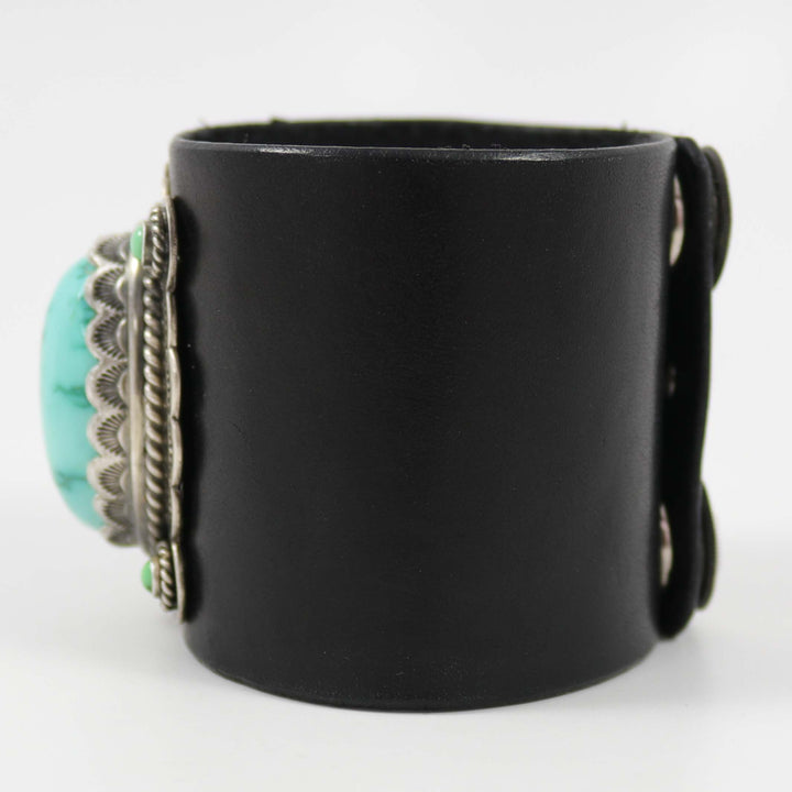 Carico Lake Turquoise Leather Bracelet