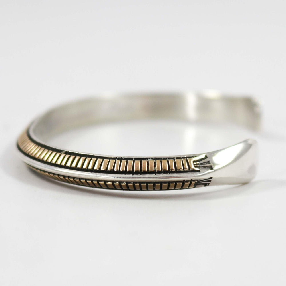 Silver and Gold Cuff by Bruce Morgan - Garland's