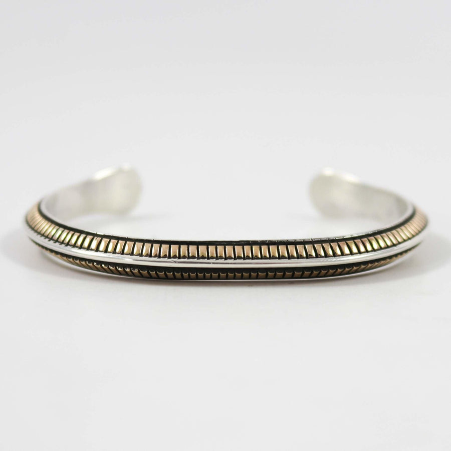 Silver and Gold Cuff by Bruce Morgan - Garland's