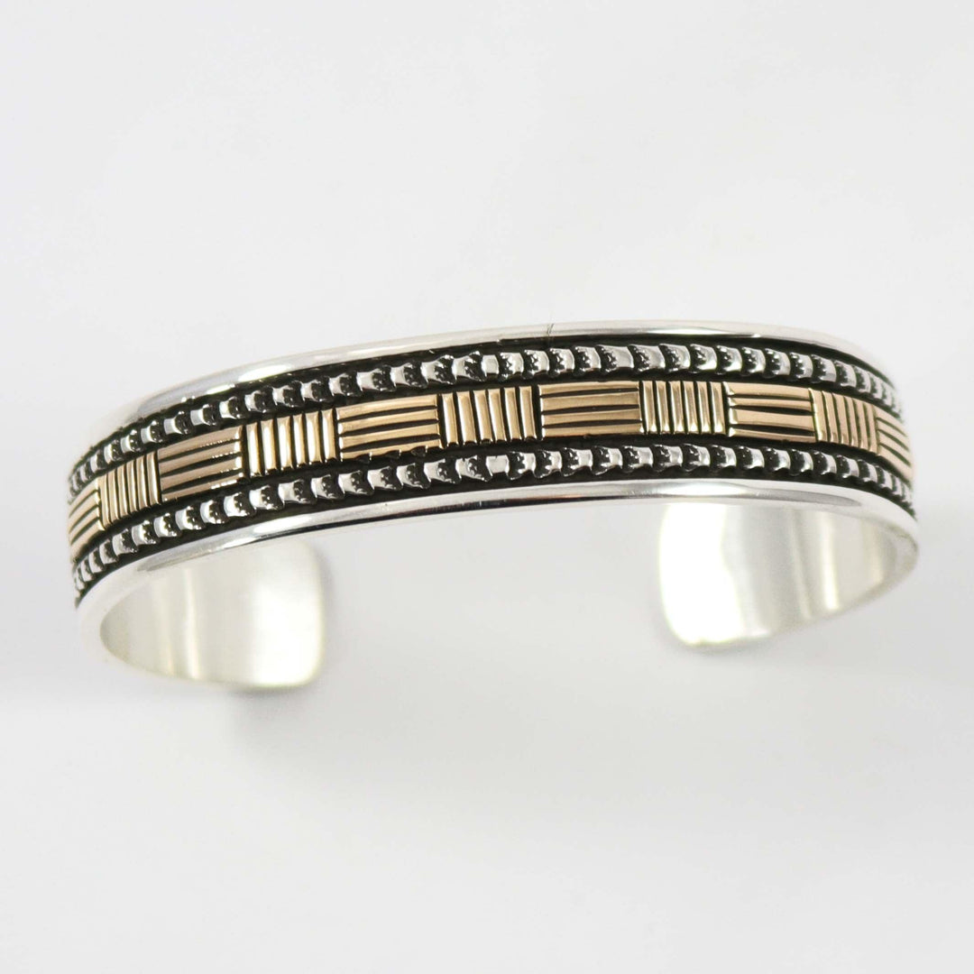 Silver and Gold Cuff by Bruce Morgan - Garland's