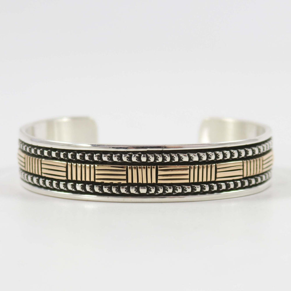 Silver and Gold Cuff by Bruce Morgan - Garland's