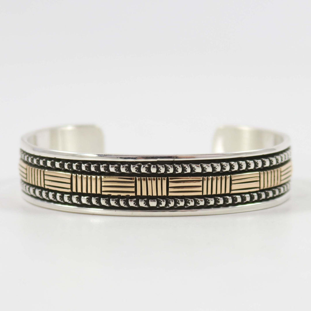 Silver and Gold Cuff by Bruce Morgan - Garland's
