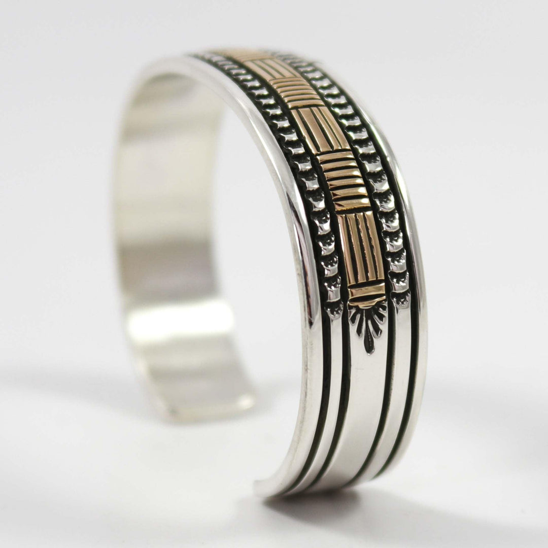 Silver and Gold Cuff by Bruce Morgan - Garland's