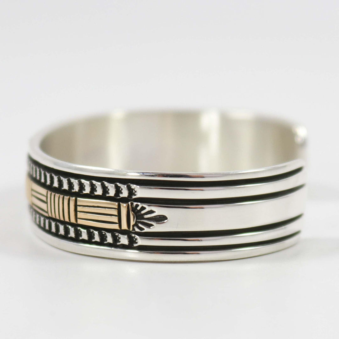 Silver and Gold Cuff by Bruce Morgan - Garland's