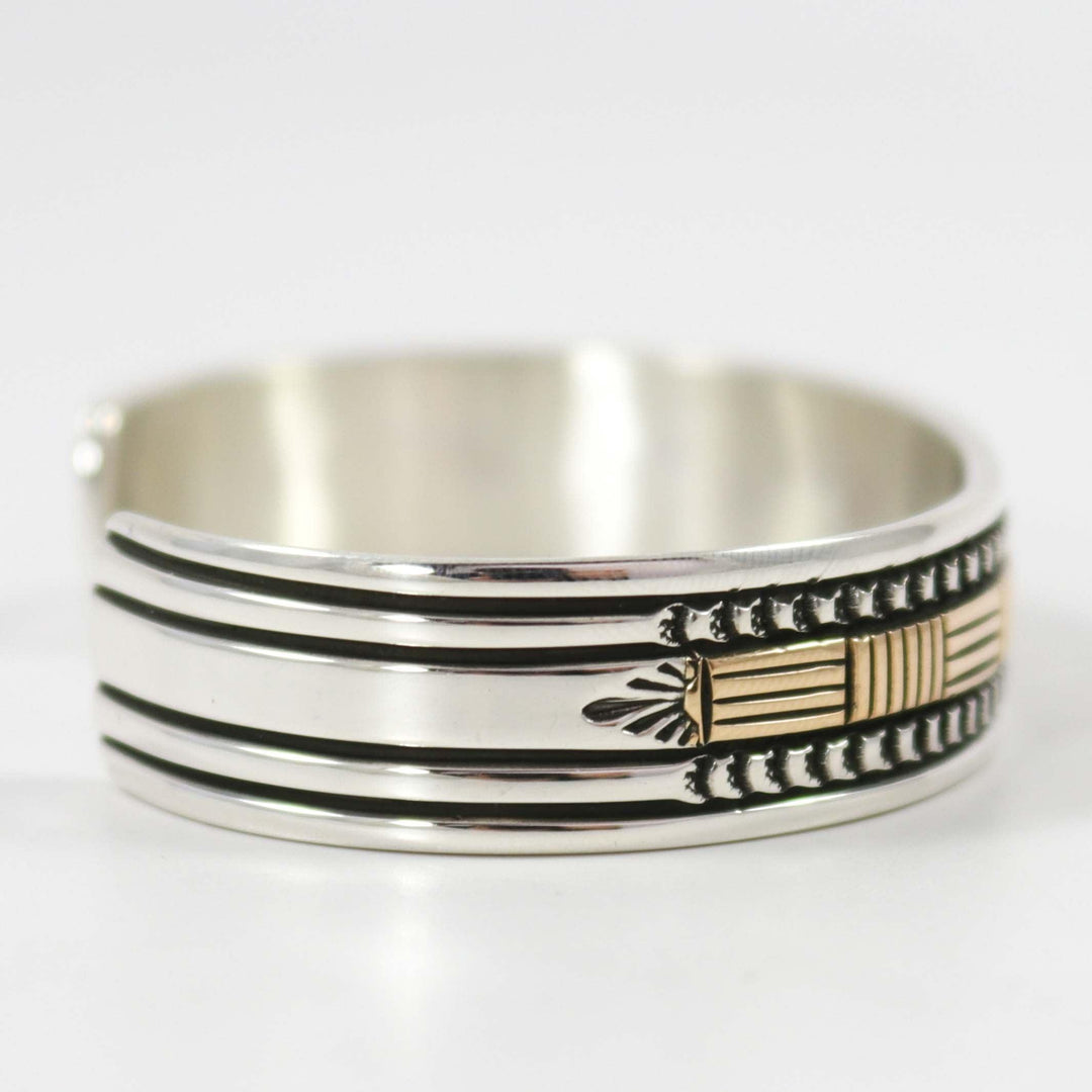 Silver and Gold Cuff by Bruce Morgan - Garland's