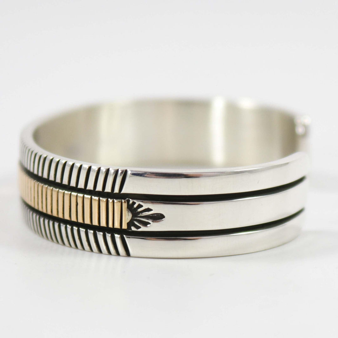 Silver and Gold Cuff by Bruce Morgan - Garland's