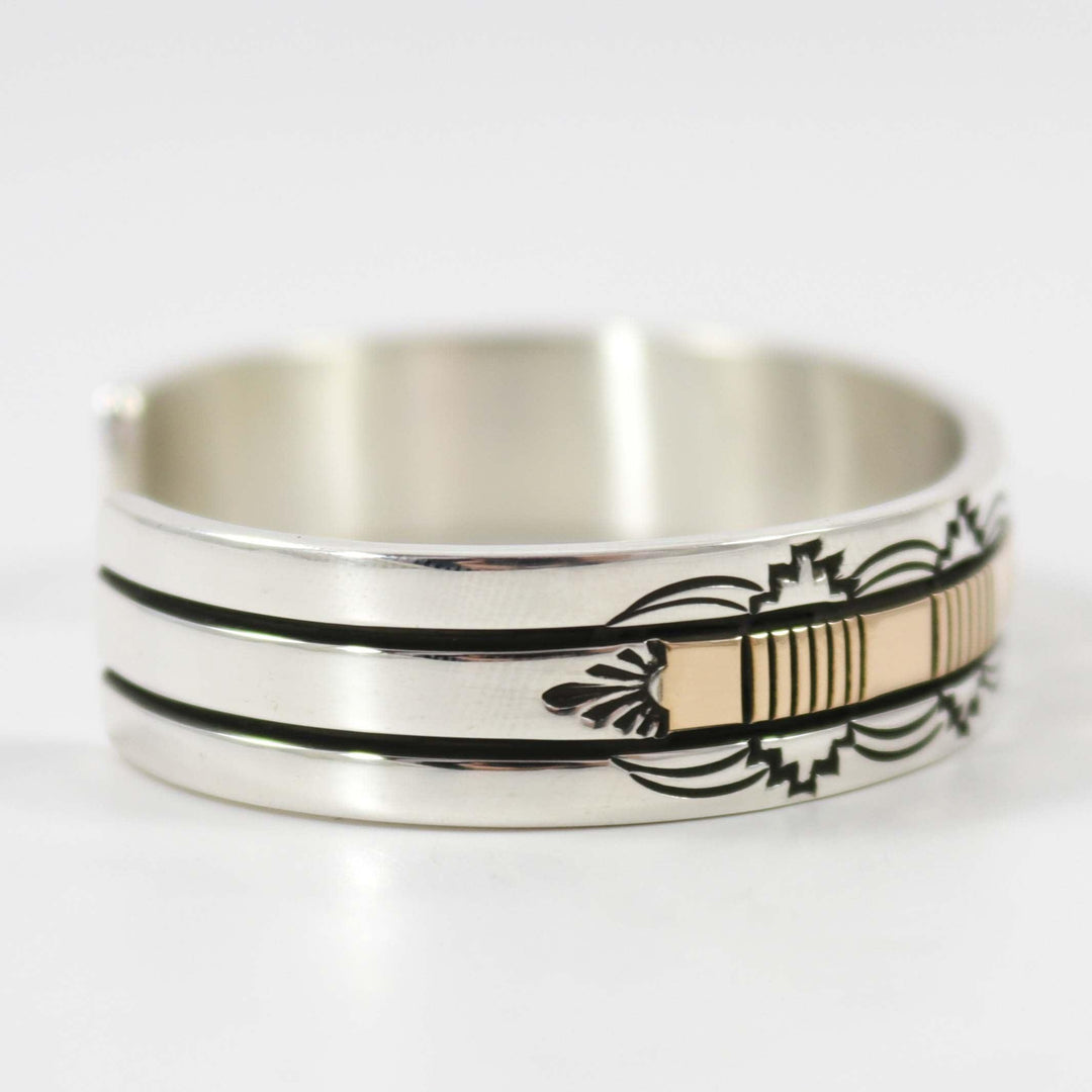 Silver and Gold Cuff by Bruce Morgan - Garland's