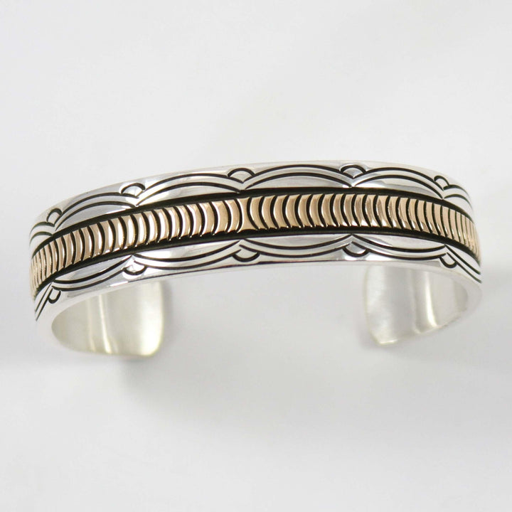 Silver and Gold Cuff by Bruce Morgan - Garland's
