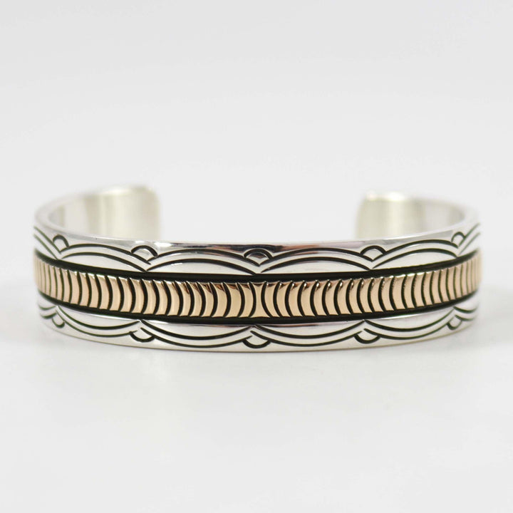 Silver and Gold Cuff by Bruce Morgan - Garland's