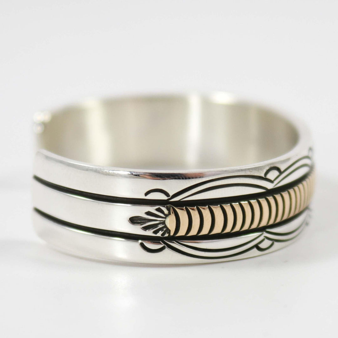 Silver and Gold Cuff by Bruce Morgan - Garland's