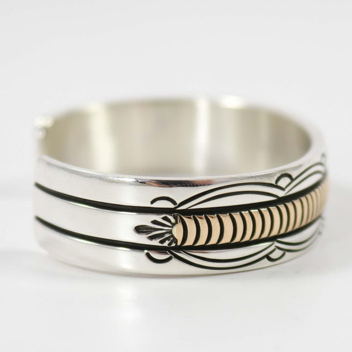 Silver and Gold Cuff by Bruce Morgan - Garland's