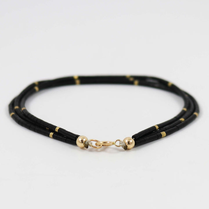 Jet Heishi Bracelet by Joe Jr. and Valerie Calabaza - Garland's