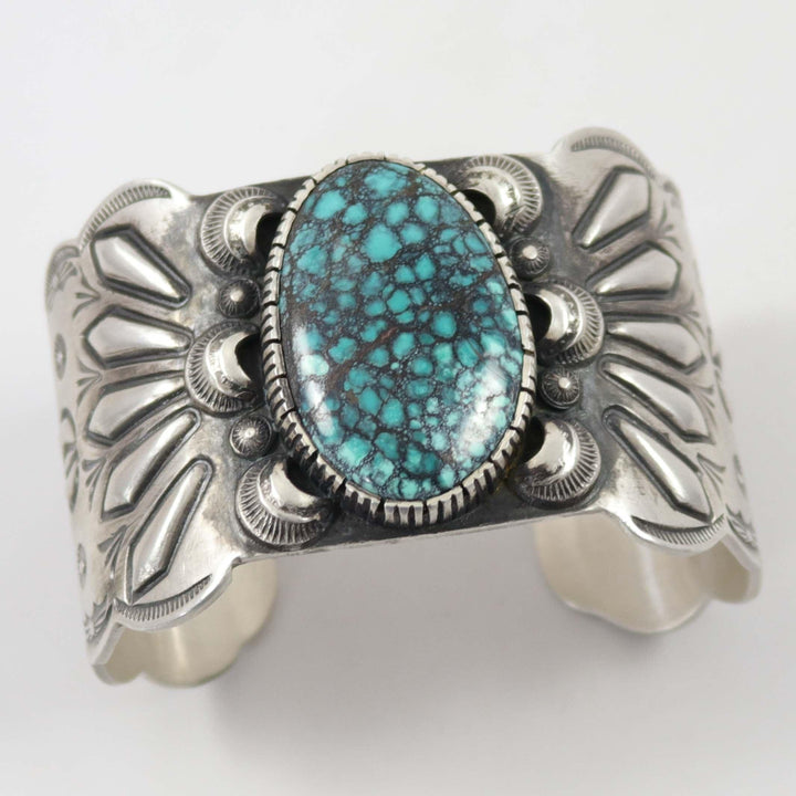 Hubei Turquoise Cuff by Philbert Begay - Garland's