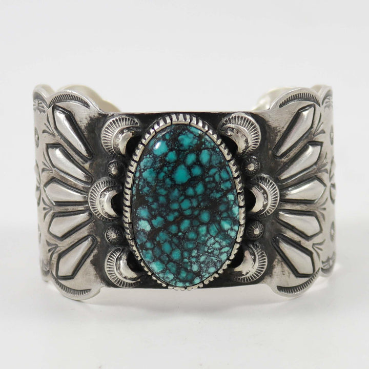 Hubei Turquoise Cuff by Philbert Begay - Garland's