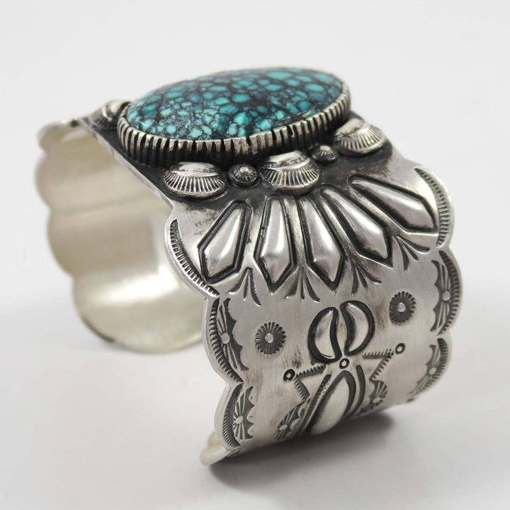 Hubei Turquoise Cuff by Philbert Begay - Garland's