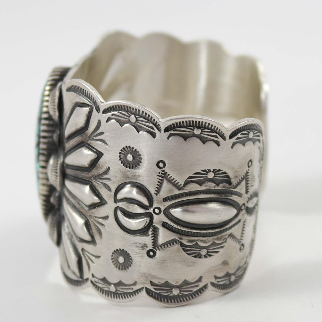 Hubei Turquoise Cuff by Philbert Begay - Garland's