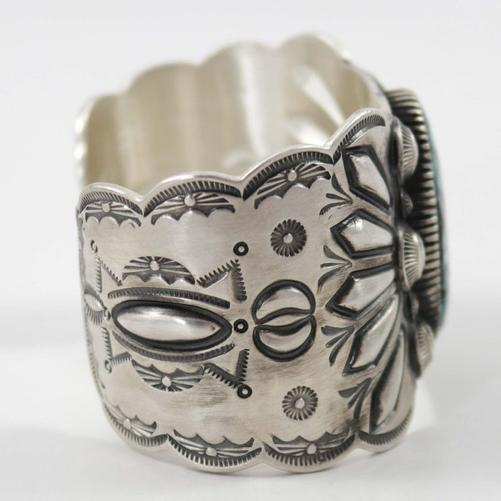 Hubei Turquoise Cuff by Philbert Begay - Garland's