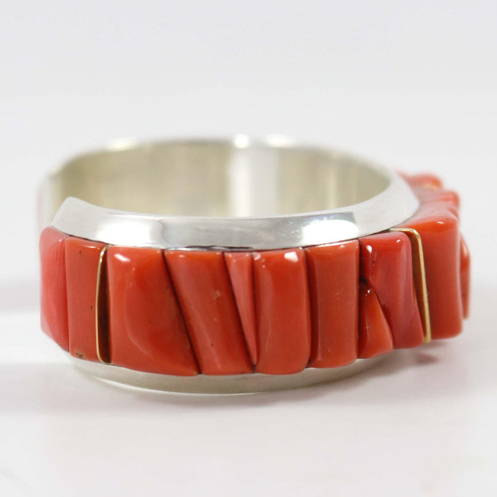 Coral Sunface Cuff by Wes Willie - Garland's