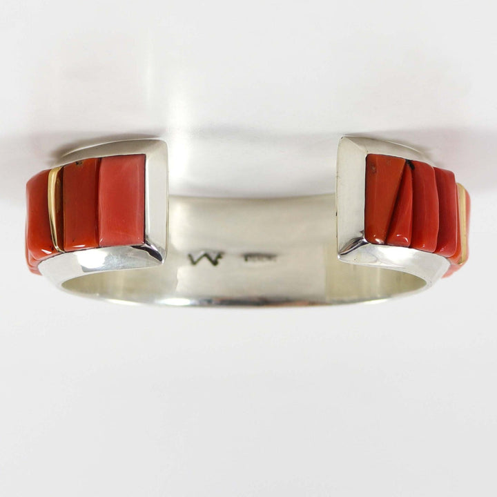 Coral Sunface Cuff by Wes Willie - Garland's