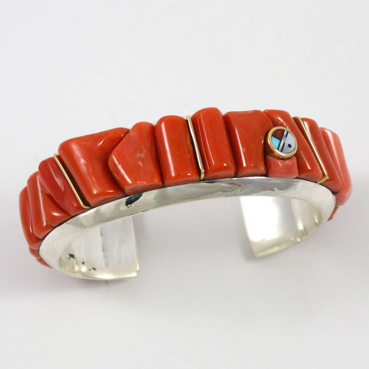 Coral Sunface Cuff by Wes Willie - Garland's