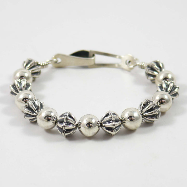 Silver Bead Bracelet by Kyle Lee-Anderson - Garland's