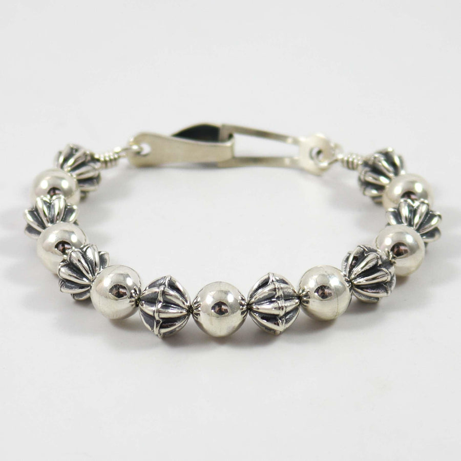 Silver Bead Bracelet by Kyle Lee-Anderson - Garland's