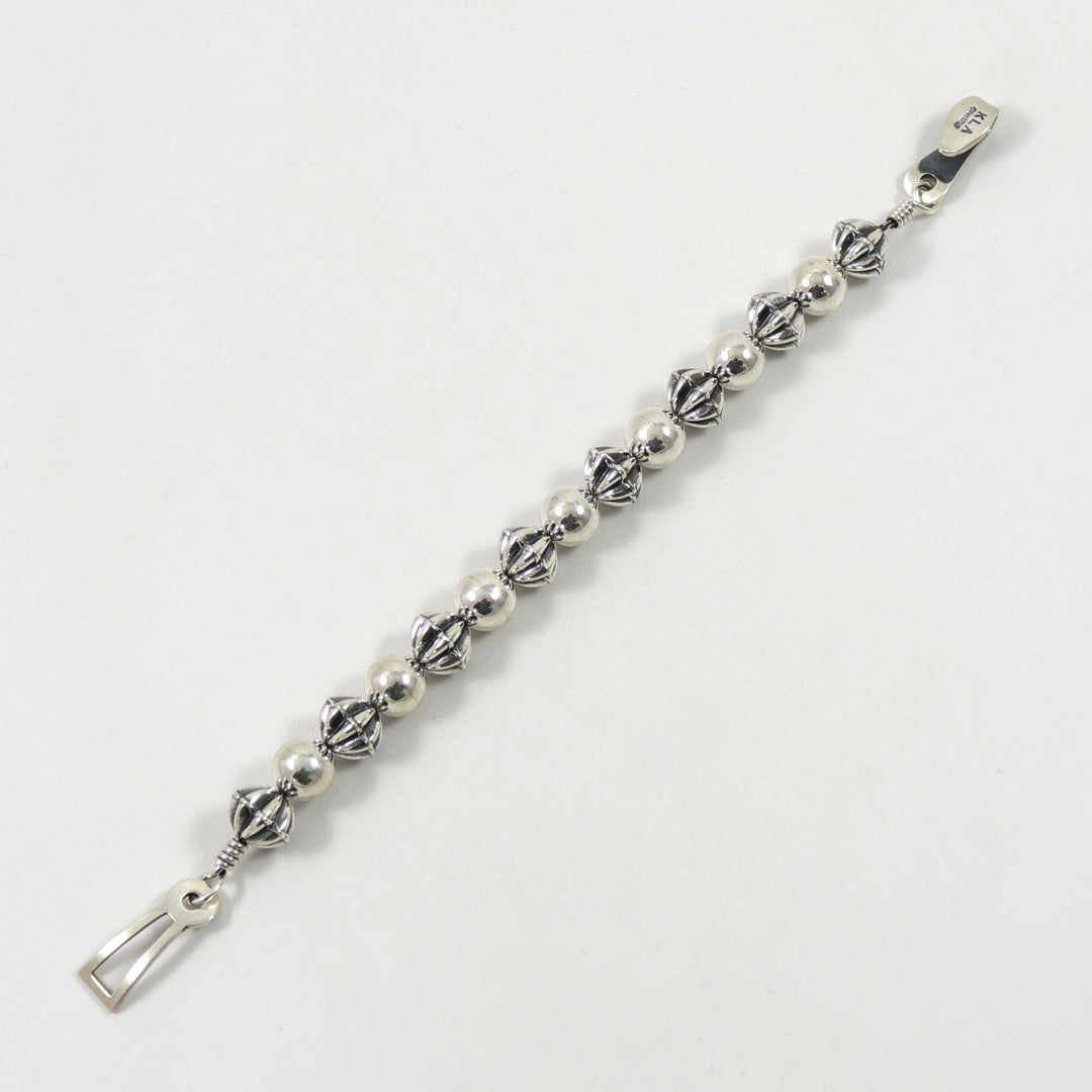 Silver Bead Bracelet by Kyle Lee-Anderson - Garland's