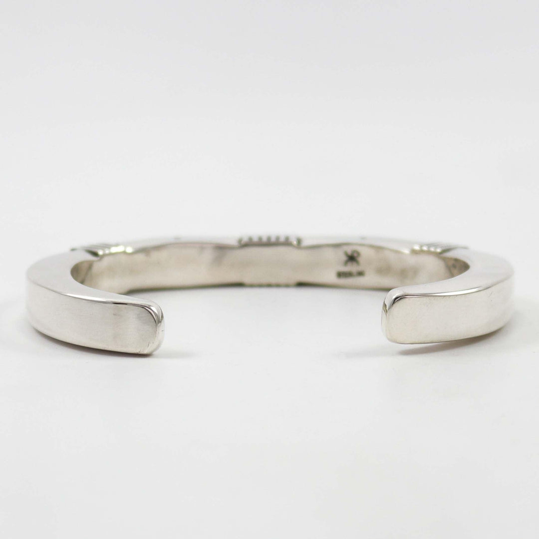 Filed Silver Cuff by Kenneth Redhorse - Garland's
