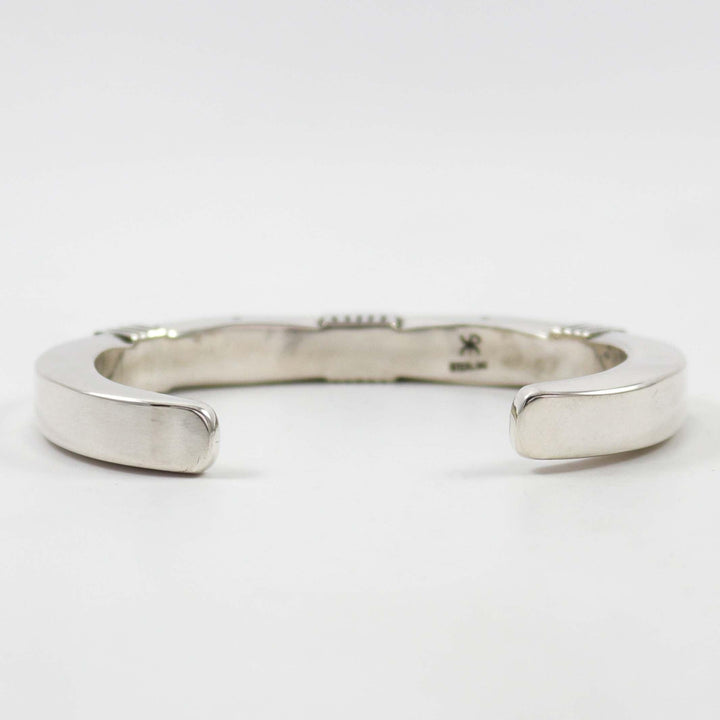 Filed Silver Cuff by Kenneth Redhorse - Garland's