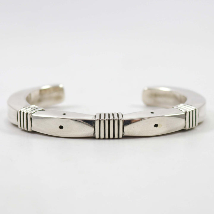 Filed Silver Cuff by Kenneth Redhorse - Garland's