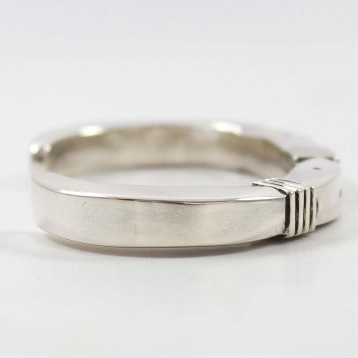 Filed Silver Cuff by Kenneth Redhorse - Garland's